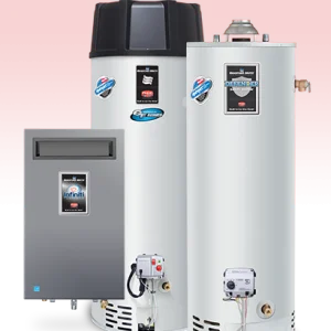 Gas and electric Bradford White water heaters